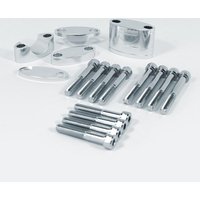 Apico Handlebar Riser Kit For 28.6mm Fat Bars - Silver