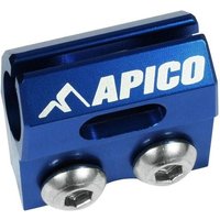 Apico Brake Hose Clamp - Kawasaki KX125 1989-2008, KX250 1992-2008, KX500 1989-2004, KXF250 2004-24, KXF450 2006-24 - Blue