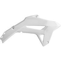 Image of Polisport Radiator Scoops - Honda CRF250R 2022-23, CRF450R 2021-23 - White