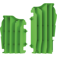 Image of Polisport Radiator Louvres - Kawasaki KXF250 2021-23, KXF450 2016-23 - Green