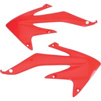 HO04600#070 - HO04600#070 - UFO Radiator Scoops - Honda CRF450X 2005-07 - Red