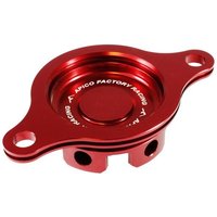 Image of Apico Oil Filter Cover - Honda CRF450R 2009-16 - Red