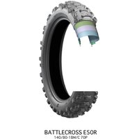 19883 - Bridgestone Battlecross E50 65P Rear Tyre - 120/90-18"