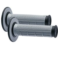 Image of Renthal G154 MX Dual Compound Tapered 1/2 Waffle Grips - Grey/Black