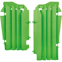 Image of Polisport Radiator Louvres - Kawasaki KXF250 2017-20 - Green