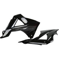 Polisport Radiator Scoops - Gas Gas EC/ECE/ECF 2010-11 - Black