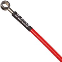 Apico Front Brake Hose - Honda CR 125/250/500 1995-2007, CRF250R 2004-17, CRF450R 2002-16 - Red