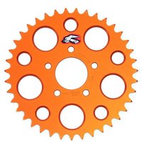 Image of Renthal Standard Rear Sprocket - KTM SX50 & Husqvarna TC50 & Gas Gas MC50 2009-24 - 38T Orange