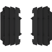 Image of Polisport Radiator Louvres - Kawasaki KX250 2005-07 - Black