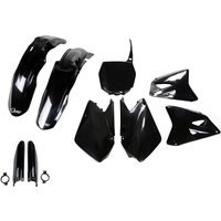 Image of SUKIT402F@001 - UFO Full Plastics Kit - Suzuki RM 125/250 2003-05 - Black