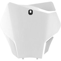Polisport Front Number Board - Gas Gas MC125 & MC250F 2021-23 - White