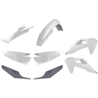 Polisport Full Plastics Kit - Husqvarna FC 250/350/450 & TC 125/250 2019-21 - OEM '20 (White/Grey)