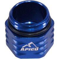 Image of Apico Rear Brake Cooling Extension - Husqvarna TC/FC 125-450 2018, TE/TX/FE/FX 125-501 2018-21 - Blue