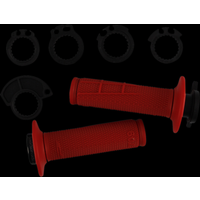 Image of Pro Grip 709 Lock On Grips With 6 Cams - Red