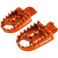 Apico Xtreme Foot Pegs - KTM SX65 2011-23, SX125 1998-2015, EXC 1998-2016 - Orange