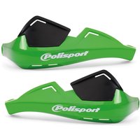 Polisport Evolution Integral Handguards With Mounting Kit - Green