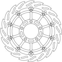 113072 - Moto Master Flame Series Front Left Brake Disc - MV Agusta Rush 1000 2020-2023