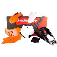 Polisport Full Plastics Kit - KTM SX65 2012-15 - Orange/White (OEM 2012)