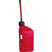 Tuff Jug 10 Litre Fuel Can With Standard Cap & Auto Spout - Red/Red
