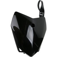 KA04718#001 - KA04718#001 - UFO Front Number Board - Kawasaki KLX110 2010-18 - Black