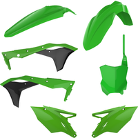 Image of Polisport Plastics Kit - Kawasaki KXF250 2017-20 - OEM '20 (Green/Black)