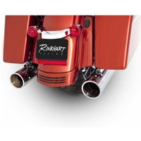 Image of 500-0106C - Rinehart 4" Dual Silencers - Harley Davidson FLHTK 1868 2019-2023