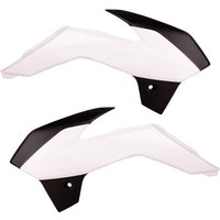 Polisport Radiator Scoops - KTM SX85 2013-17 - White/ Black