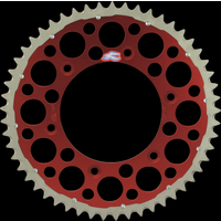 Image of Renthal Twin Ring Rear Sprocket - Honda CR 125/250/500 & CRF 250/450 Up To 2024 - 48T Red