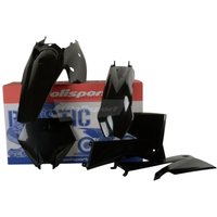 Polisport Full Plastics Kit - KTM SX 2005-06, EXC 2005-07 Black