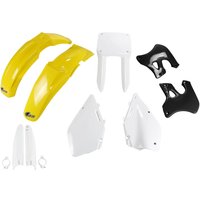 Image of SUKIT393F@999 - UFO Full Plastics Kit - Suzuki RM 125/250 1996-98 - OEM