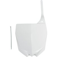 YA04813#046 - YA04813#046 - UFO Front Number Board - Yamaha YZ 125/250 2015-18, YZF250 2010-2018, YZF450 2010-17 - White