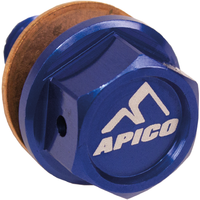 Apico Magnetic Sump Bolt - Kawasaki KXF450 2019-23 - Blue