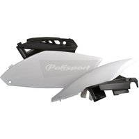 Polisport Side Panels - Yamaha YZF250 2010-13 - Black/ White