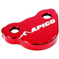 Image of Apico Rear Brake Cover - Honda CRF250R 2004-24, CRF450R 2002-24 - Red