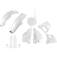 Image of YAKIT296F@999 - UFO Full Plastics Kit - Yamaha YZ125 1992 - White (OEM)
