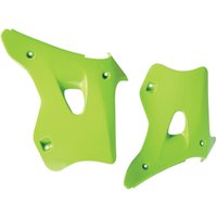 KA02768#026 - KA02768#026 - UFO Radiator Scoops - Kawasaki KX 125/250 1994-96 - Green
