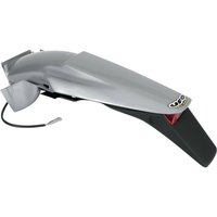 KT03043#340 - KT03043#340 - UFO Enduro Rear Fender With Tail Light - KTM EXC 125/200/250/300/380 1998-2003 - Silver