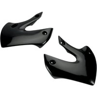 KA03733#001 - KA03733#001 - UFO Radiator Scoops - Kawasaki KX65 2001-18, KLX110 2002-09 - Black