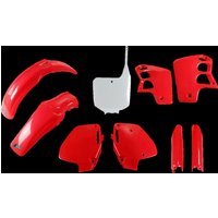Image of HOKIT090F@999W - HOKIT090@999W - UFO Full Plastics Kit - Honda CR500 1991-94 - OEM