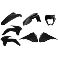 Polisport Enduro Plastics Restyle Kit - KTM EXC/EXC-F 2014-16 Restyle 2019 kit - Black