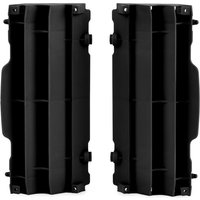 Image of Polisport Radiator Louvres - KTM SX/SXF 2007-15, EXC/EXC-F 2008-16, TC/FC 2014-15, TE/FE 2014-16 - Black