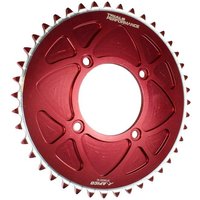 Image of Apico Solid Rear Sprocket - Gas Gas 2000-22, Montesa 4RT 2005-22, Sherco Trials 2002-22 - Red/48T