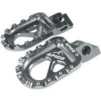 Apico Aluminium CNC Trials Bike Foot Pegs - Ti Colour