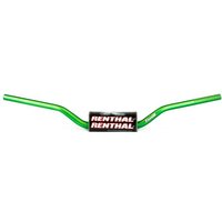 Image of Renthal 604 RC Bend Fat Bar Handlebars - Honda CRF 2004-18, Kawasaki KX/KXF 2006-20 - Green