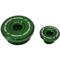 Apico Engine Plugs - Kawasaki KXF250 2004-10, Suzuki RMZ250 2004-06 - Green