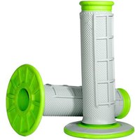 Image of Renthal G191 MX Dual Compound 1/2 Waffle Grips - Grey/Green