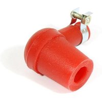 Image of Raceline Elbow Silicone 2 Stroke Spark Plug Cap - Red