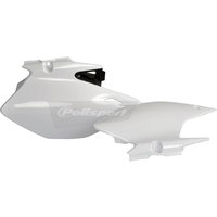 Polisport Side Panels - Yamaha WRF250 2007-14 WRF450 2007-11 - White