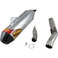 Image of 042374 - 042374 - FMF Factory 4.1 RCT Slip On Stainless Steel Silencer - Kawasaki KXF250 2017-20