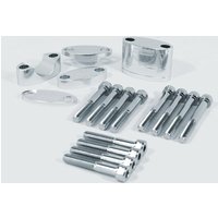 Apico Handlebar Riser Kit For 22.2MM (To Fit Standard Bars) - Silver